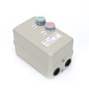 Magnetic starter switch 380v three-phase motor overload phase loss protector crusher fan water pump starting box mechanical with button-send waterproof cover overload protection 4KW 4KW 380V