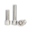 Jinchao 201 stainless steel cup head hexagonal screw GB70 cylindrical head bolt screw M4M5M6M8M10M12 M8*50 (10 pieces)