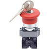 Electrical emergency stop button with key XB2-BS142C Emergency stop switch ZB2-BE102C 22mm key emergency stop 1 normally closed