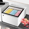 Donper hard ice cream machine commercial Gelato Italian ice cream machine desktop large-capacity ice cream machine stall dessert shop cold drink shop ice cream-shaped ice cream balls hard ice cream machine + sliding door display cabinet set