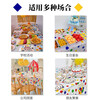 Haofanjie children's birthday party scene layout disposable tableware set party tablecloth cake plate decoration plate birthday tablecloth + 10 7-inch paper plates + 10 paper cups