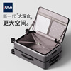 DULA side-opening multifunctional suitcase large capacity business trolley case men and women travel code box starry sky gray 20 inches