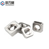 Guwanji 304 stainless steel square nut galvanized square nut square nut square nut square nut national standard M6 (304 material-20 pieces)