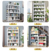Moxiao steel bookshelf bookcase multi-layer floor-standing home student living room storage book storage shelf white 120*35*183