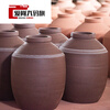Wine jar ceramic wine jar to store wine large empty wine jar ceramic thickened with lid sealed cellar old-fashioned wine jar to store wine soaking wine earthenware 50/100/500 water capacity 60 catties with lid. (Damage reissue)