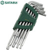 SATA Hexagonal Wrench Extended L-shaped Ball Head Flower Wrench Set 9pcs 09715