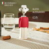 Alessi wine bottle opener imported from Italy Alessandro M. red