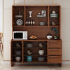 Dynamic solid wood color sideboard modern minimalist wine cabinet storage cabinet multi-functional new Chinese style kitchen storage cabinet Qiancheng A520 length 108 includes installation
