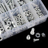 Guwanji mixed screw and nut combination set, complete round head cross pan head screw nut gasket, self-tapping screw box, screw set C type (24 types - about 900 grams)