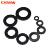 Creaby plastic nylon gasket round insulating flat gasket plastic enlarged rubber gasket washer black M6*12*0.3 100 pieces