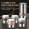 I VE stainless steel pepper grinder manual freshly ground sea salt black peppercorn mixed seasoning kitchen grinder artifact double head two-layer grinder