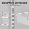 HOUSE ZHI HOUSE DOCTRINE Metal Cloakroom Walk-in Bedroom Stainless Steel Wardrobe Steel Frame Upper Wall Open Clothes Rack Wall Wardrobe Customized Special Price The price is subject to the design plan