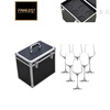 Miaopule red wine glass set portable bag gift red wine box 2 pieces 2 pieces red wine glass leather box set water 6 cups noble 450ml leather box + four-piece set