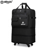 Love Louis 158 Airline Check Bag Study Abroad Suitcase Oxford Cloth Foldable Suitcase Aircraft Check Bag Black-Economic Version 32 Inch 4 Wheels-Economic Version Second Layer Extension