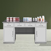 Huihuang Yongwei steel workbench gray white 4 buckets 2 doors 1.8 meters wide clinic hospital disposal table medicine dispensing table