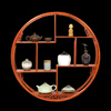 Youfuyin Duobao Pavilion storage rack solid wood rosewood new Chinese style modern simple wall-mounted ancient rack wall-mounted Duobao Pavilion tea 40 rosewood hanging round