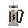 Bialetti French press pot, stainless steel glass, 8-cup capacity, manual brewing, home office coffee pot