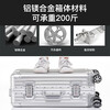 YKOO all-aluminum magnesium alloy suitcase large capacity men's and women's trolley case aluminum frame small boarding case travel password box all-aluminum magnesium alloy - 50/50 technology silver 20 inches - boarding case - portable trolley case on the plane