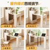 Tanhuaxuan cream style all solid wood retractable dining table and sideboard integrated household small apartment storage white dining table and chairs 50cm folding dining table
