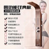 Stainless steel shower screen bathroom shower screen shower set home bathroom constant temperature all-copper rain shower head shower 4-function rose gold
