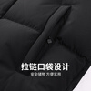 Dances with Wolves High Filled Down Jacket Stand Collar Men's 2025 Winter New Temperature Locking Graphene Warm Men's Jacket 7067 Black 001 XL (180) Down Filling Capacity 300G
