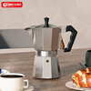 Tianxi (TIANXI) Moka Pot Home Italian Coffee Maker Hand Grinding Coffee Machine Hand Brewing Concentrated Extraction Outdoor Coffee Pot Silver-Medium 140ml