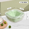 WELLMEET sink drain basket food-grade kitchen water filter artifact new household plastic vegetable basket double-layer fruit plate mint green large, medium and small 3-piece set recommended by the store manager food-grade PET/drain and mildew-proof