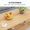 Yameile coffee table living room simple wooden small apartment double layer simple coffee table light walnut 100*50 Y1422