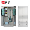 Tianshao stainless steel double door cleaning cabinet mop broom storage cabinet cleaning tool cabinet sanitary ware counter