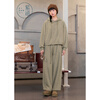 Zihan (ZIHAN) Zihan hooded loose pullover sweatshirt straight wide leg sports pants two-piece suit for women 2024 winter new style beige L