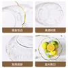 CAIZHI fruit plate living room snack plate light luxury style storage candy nut dried fruit plate champagne color CZ6854