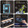 Vinocave double-door red wine cabinet, constant temperature wine cabinet, moisturizing, large capacity, side-by-side door, embedded, home living room, dual temperature, dual control, multifunctional ice bar, ultra-thin model, customizable, multifunctional wine cabinet, dual temperature, dual control 356L