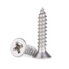 Jinggong M1-M2.6 304 stainless steel countersunk head self-tapping screws mini self-tapping screws electronic wood screws M2.2*6 (200 pieces)