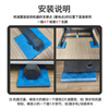 Liao Ronghui treadmill shock-absorbing pad soundproof floor mat household thickened cushioning shock-proof pad elliptical exercise bike anti-slip mat 8 pieces black and gray 15*15cm thickness 4 cm