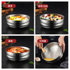 MAXCOOK 304 stainless steel bowl thickened large soup bowl double-layer insulated tableware noodle bowl 20CM MCWA745