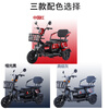 Phoenix (Phoenix) cool electric tricycle household small elderly walking electric vehicle tricycle elderly leisure battery car 600W丨48V20A lead-acid + battery life about 40 kilometers