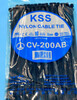 Directly sold Taiwan kss cable tie CV-200AB black self-locking nylon cable tie 3.6*200mm wire harness tie black CV-200AB 3.6X203mm 100 pieces