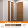 LIXIL Japanese quality wooden door interior door set door custom door paint-free door solid wood composite bedroom door LT-LAB tea cherry wood color-same color frame (CA style handle) set