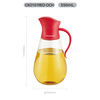 LOCK & LOCK large-capacity glass oil pot oil bottle vinegar wine soy sauce seasoning pot 550ml red