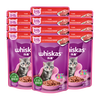 Weijia staple food soft package canned imported kitten cat food staple food Miaoxian package 85g*12 beef flavor whole box