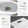 Wall row toilet rear drainage side row small apartment left and right row horizontal row large diameter direct flush household toilet seat D type snow crystal nano glazed left drainage wall row other/other