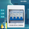 380V Shanghai People's waterproof box + leakage protection 3P three-phase four-wire 4P air switch with leakage protection circuit breaker 63A 3P+N