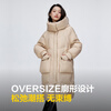 Bosideng Winter Black Gold Series Down Jacket Women's Mid-Length Removable Hat 90 Down Shopping Mall Same Style Jacket