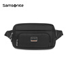 Samsonite/President Bag Men's Crossbody Chest Bag Fashionable Casual Shoulder Backpack Business Travel HO0 Black-Horizontal Bag