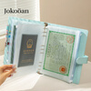 Jukai Document Storage Bag Baby Birth Certificate Baby Document Bag Household Registration Book Vaccine Certificate Protective Cover Family Card Bag Book Large Blue Loose-leaf Size 15.5*24cm