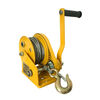 Qishi hand winch two-way self-locking manual winch small household traction hoist lifting hoist hoist 1200 pounds 5 meters wire rope to send hook