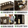 ZHUYIJIA tea cabinet small tea table new Chinese style tea table table tea side cabinet ancient storage living room storage tea can storage cabinet 3 layers 80 double drawer double door