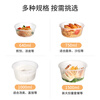 Meiya disposable lunch box round 1000ml*20 set packed bowl food box thickened with lid microwaveable