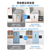 MeiLing worry-free embedded refrigerator 615 liters double-door household ultra-thin zero-embedded ultra-large capacity first-class energy efficiency air-cooled frost-free bottom cooling subsidy refrigerator white worry-free embedded BCD-615WPCZX snowy white