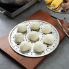 Stainless steel steaming sheet, steaming plate, steaming rack, steamer, steamer sheet, steamed bun pad, wok compartment, steaming grid, steamer, steaming grate 28cm (steamer cloth included)